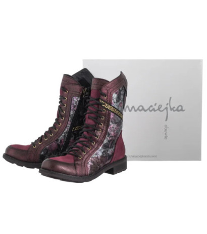 Maciejka Bordowe 07097-23/00-8 (MA1408-b) shoes