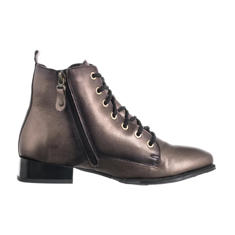 Maciejka Brązowe/Złote 07128-02/00-8 (MA1426-a) shoes