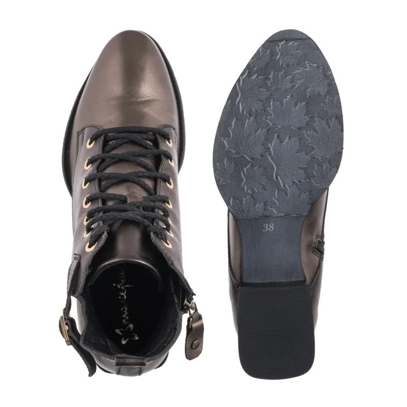 Maciejka Brązowe/Złote 07128-02/00-8 (MA1426-a) shoes