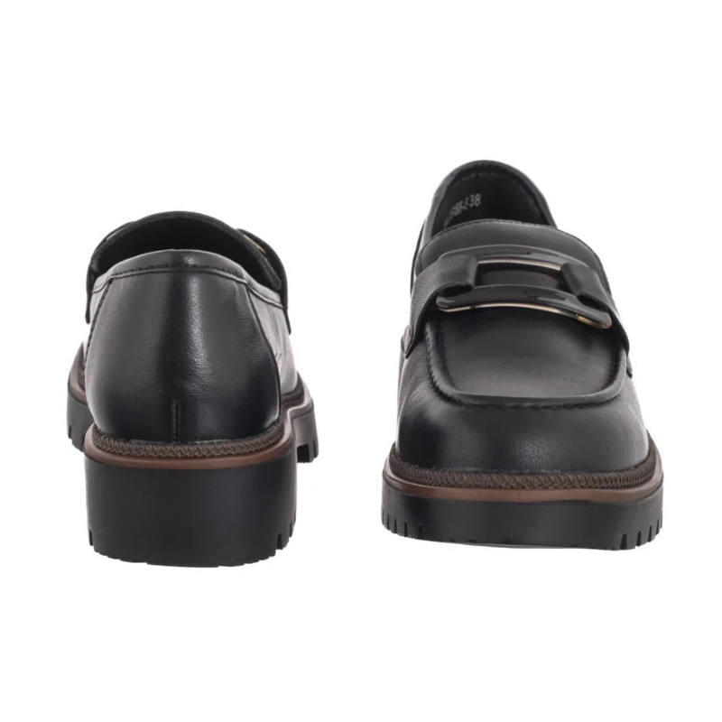 Sergio Leone Czarne MK 25166-S  (SL582-b) shoes