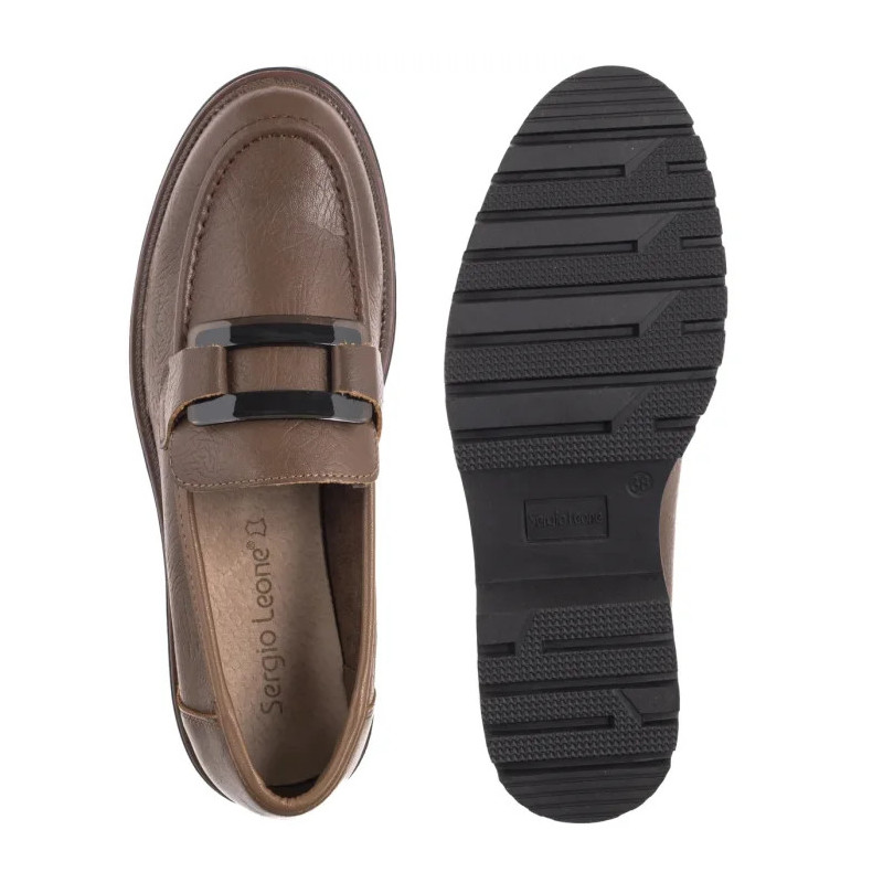 Sergio Leone Brązowe MK 25166-S  (SL582-c) shoes