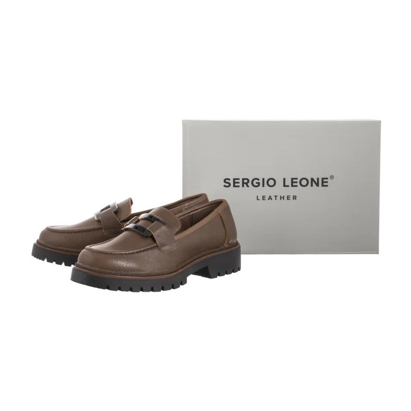 Sergio Leone Brązowe MK 25166-S  (SL582-c) shoes
