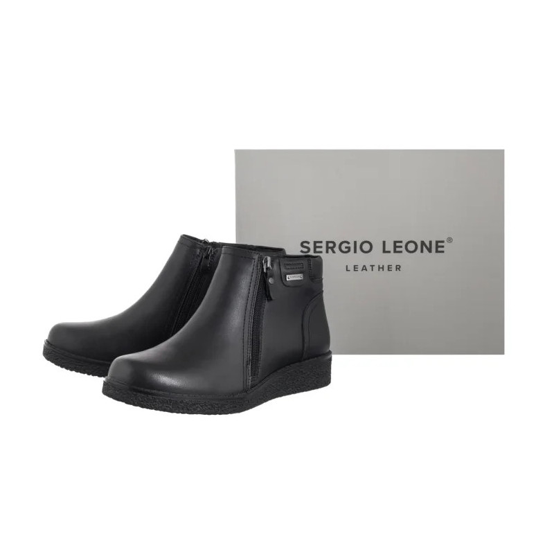 Sergio Leone Czarne BT 25348-S (SL584-a) shoes