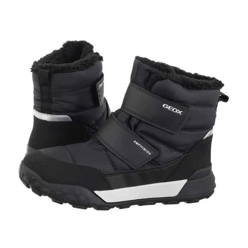 Geox J Trekkyup B ABX F Black J46MBF 0UFU54 C9999 (GE243-a) boots