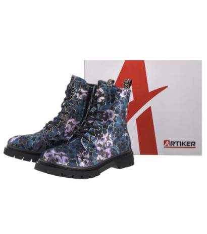 Artiker Granatowe/Multikolor 57C1052 (AR187-a) shoes