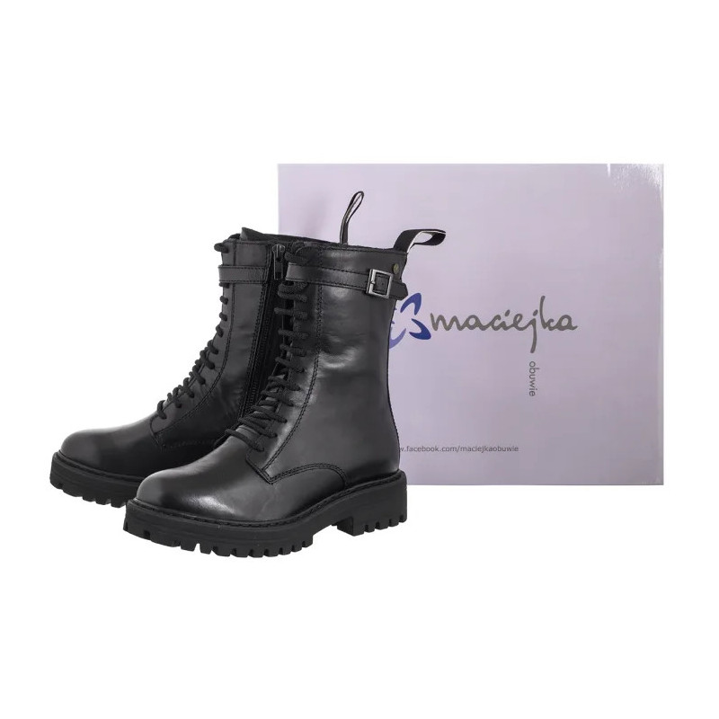 Maciejka Czarne P7226-01/00-7 (MA1437-a) shoes