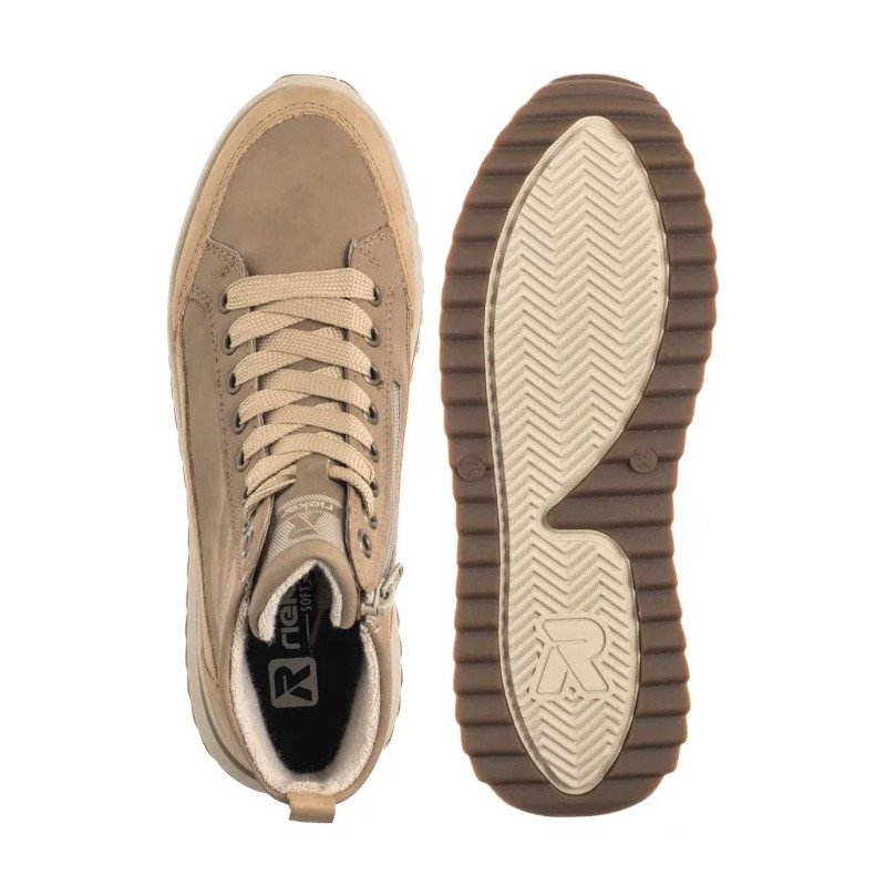 Rieker Beżowe W3871-60 Beige (RI312-a) shoes