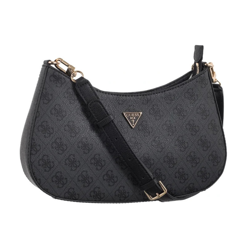 Guess Noelle II Top Zip Shoulder Bag HWBG96 71280 Coal Logo (GU773-a) handbag