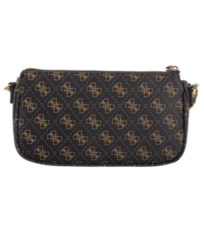 Guess Noelle II Dbl Pouch Crossbody HWQG96 72710 Brown Logo (GU778-a) handbag