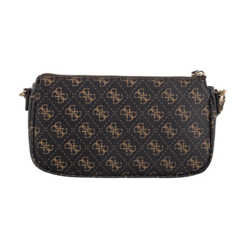 Guess Noelle II Dbl Pouch Crossbody HWQG96 72710 Brown Logo (GU778-a) handbag