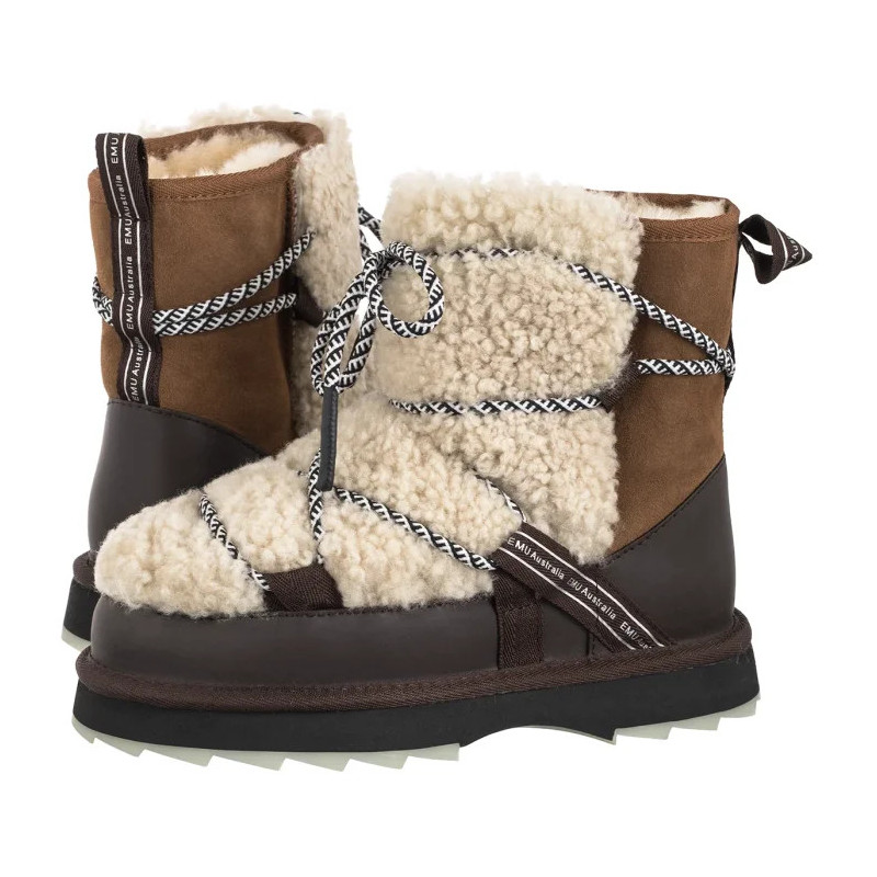 EMU Australia Blurred Teddy Chestnut W13196 (EM541-a) shoes