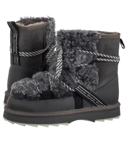 EMU Australia Blurred Teddy Charcoal W13196 (EM541-b) shoes