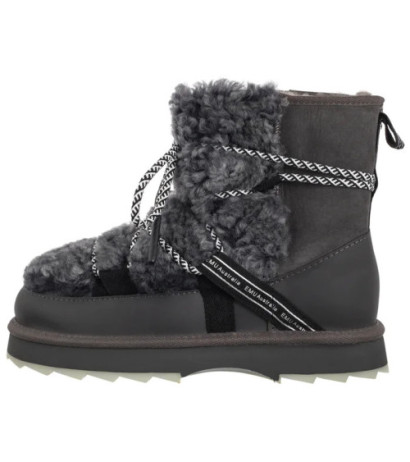 EMU Australia Blurred Teddy Charcoal W13196 (EM541-b) shoes