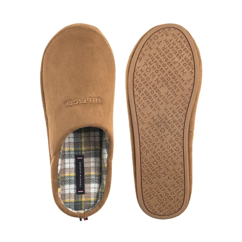 Tommy Hilfiger Hilfiger M Sde Check House Shoe Desert Khaki FM0FM05615 GWJ (TH1406-a) slippers
