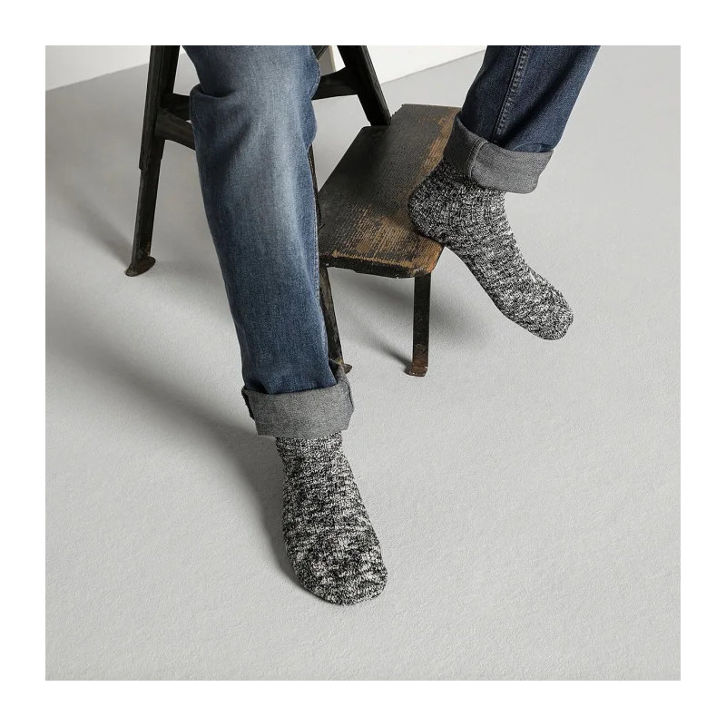 Birkenstock Cotton Slub M Black/Grey 1008039 (BK329-a) socks