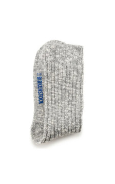 Birkenstock Cotton Slub W Gray/White 1008032 (BK341-a) socks