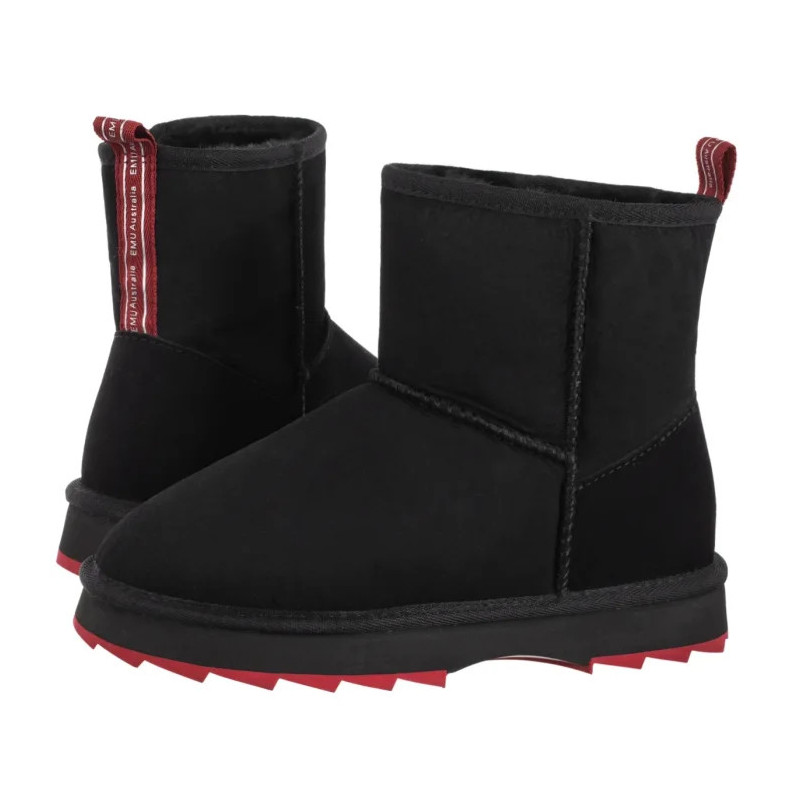 EMU Australia Sharky Mini Black/Cherry W12434 (EM347-d) boots