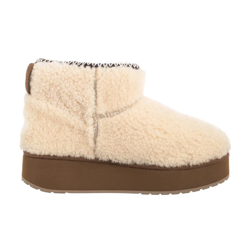 EMU Australia Stinger Micro Flatform Teddy Natural W13187 (EM545-a) shoes
