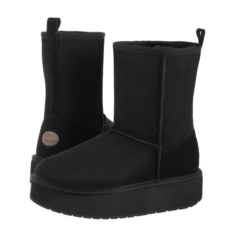 EMU Australia Stinger Lo Flatform Black W13190 (EM546-a) shoes