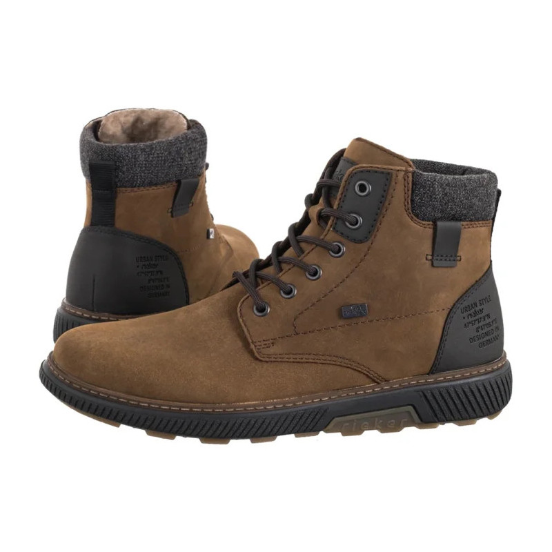 Rieker Brązowe B3343-26 Brown (RI138-b) boots