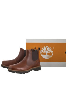 Timberland Britton Road Mid Chelsea Boot Md Brn F Grain W Dk 0A6A4W A1G (TI141-c) shoes