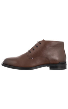 Tommy Hilfiger Corporate Hilfiger Lth Boot Winter Cognac FM0FM05697 GVI (TH1410-b) shoes