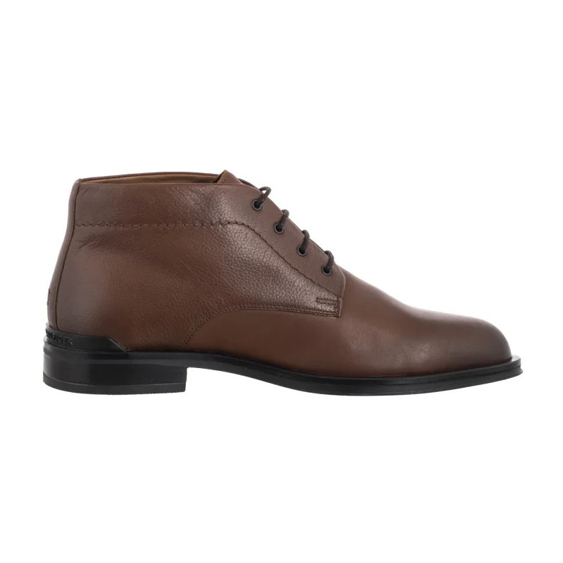 Tommy Hilfiger Corporate Hilfiger Lth Boot Winter Cognac FM0FM05697 GVI (TH1410-b) shoes