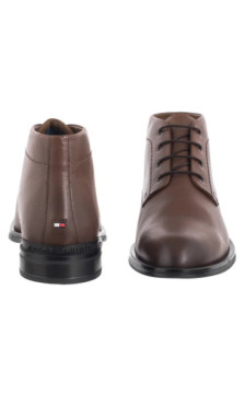 Tommy Hilfiger Corporate Hilfiger Lth Boot Winter Cognac FM0FM05697 GVI (TH1410-b) shoes