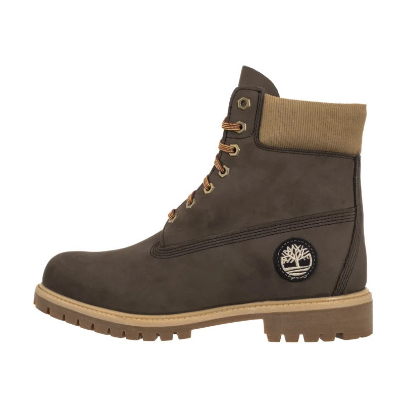Timberland Premium 6 In Lace Waterproof Dark Brown Nubuck W 0A2P6W A4J (TI153-a) boots