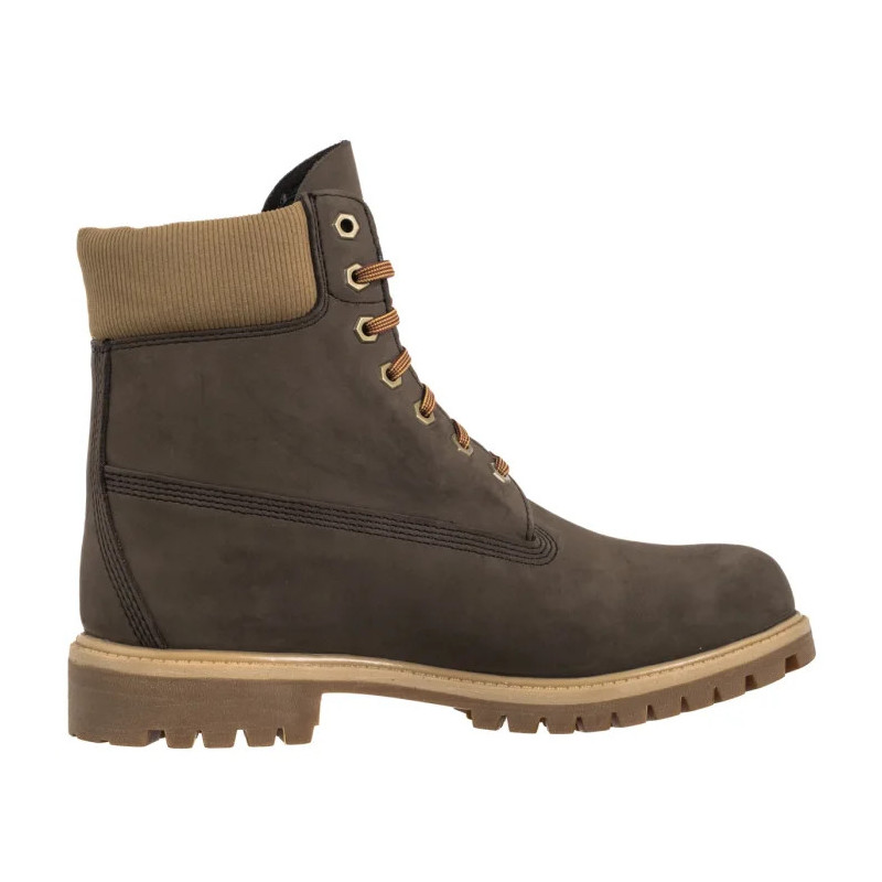 Timberland Premium 6 In Lace Waterproof Dark Brown Nubuck W 0A2P6W A4J (TI153-a) boots