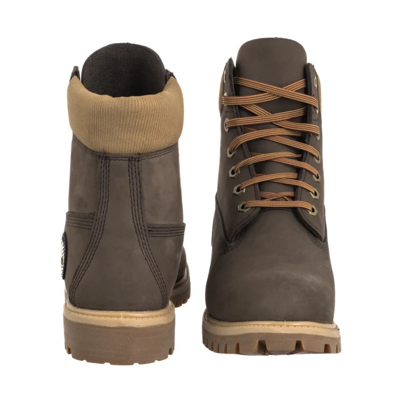 Timberland Premium 6 In Lace Waterproof Dark Brown Nubuck W 0A2P6W A4J (TI153-a) boots