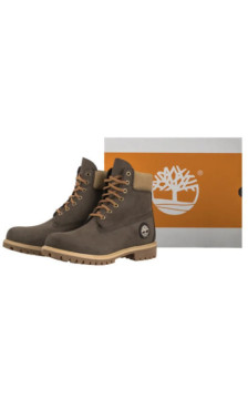 Timberland Premium 6 In Lace Waterproof Dark Brown Nubuck W 0A2P6W A4J (TI153-a) boots