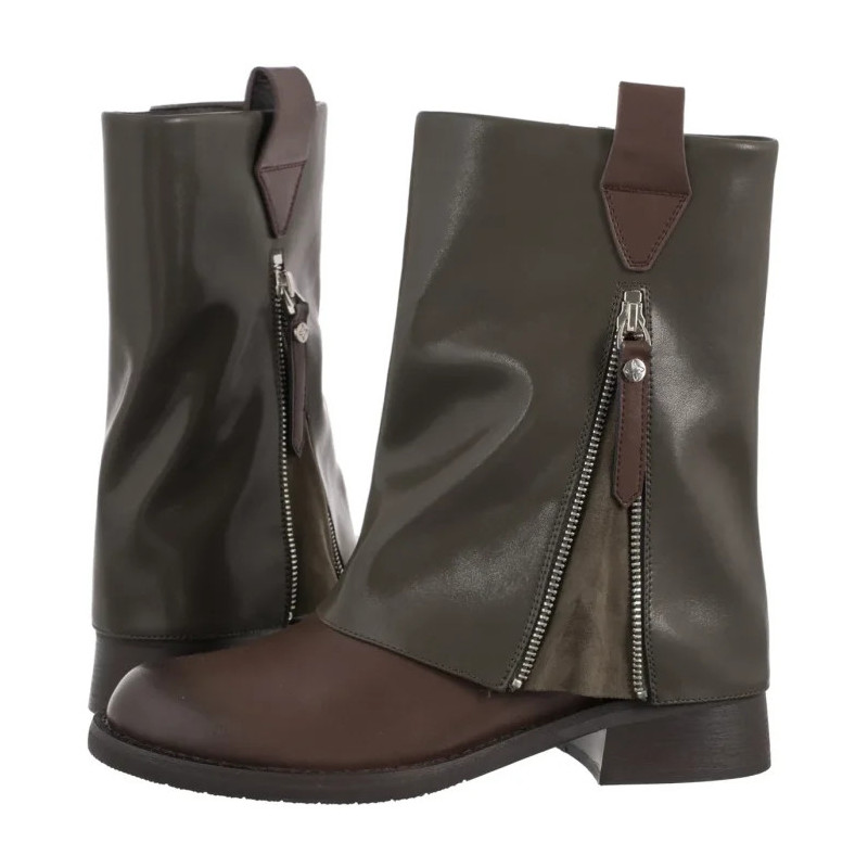 Maciejka Zielono-Brązowe K7213-09/00-8 (MA1444-b) shoes