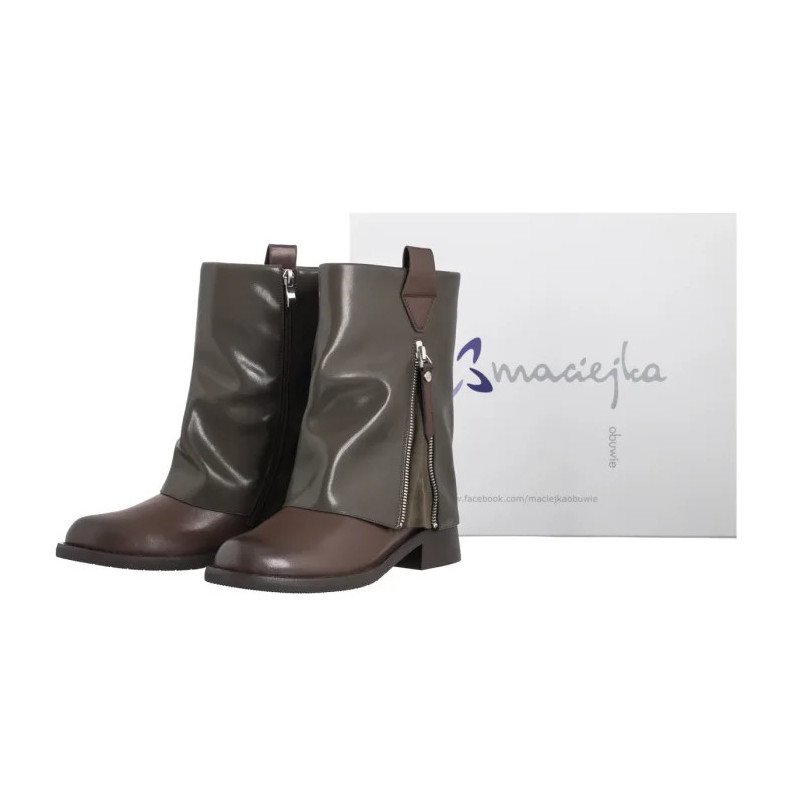 Maciejka Zielono-Brązowe K7213-09/00-8 (MA1444-b) shoes