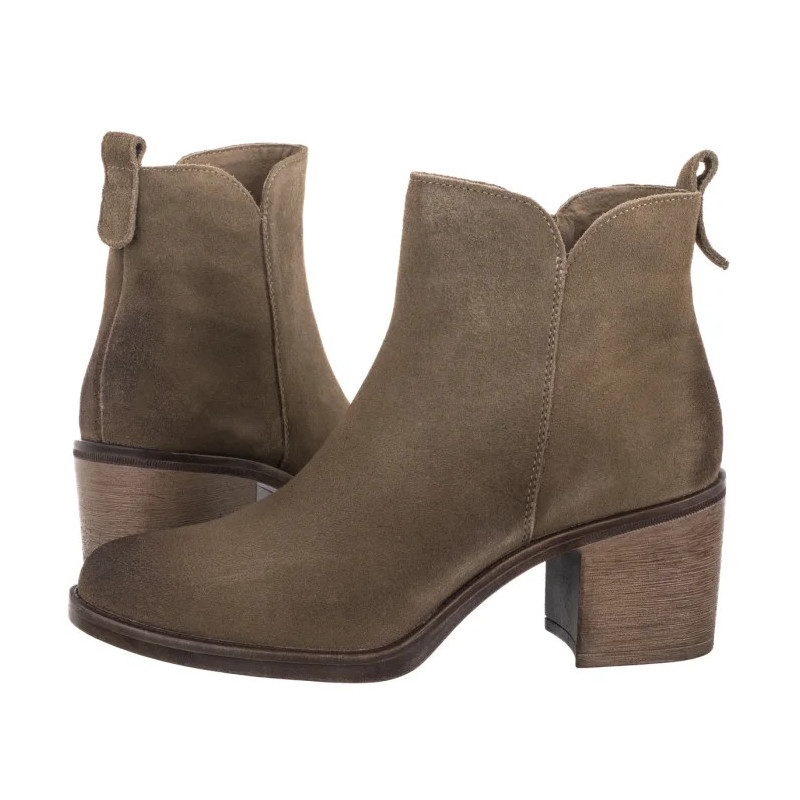 Sergio Leone Beżowe BT 25321-S (SL588-a) shoes