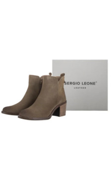 Sergio Leone Beżowe BT 25321-S (SL588-a) shoes