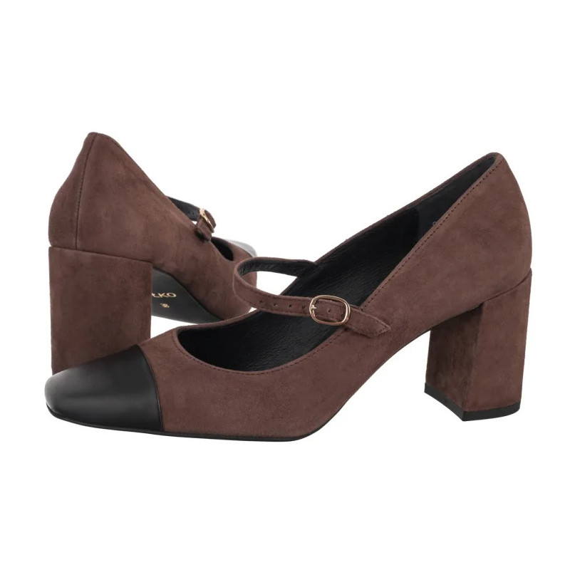 Ryłko Brązowe 7Z202_A4 _3TW (RY1217-a) shoes