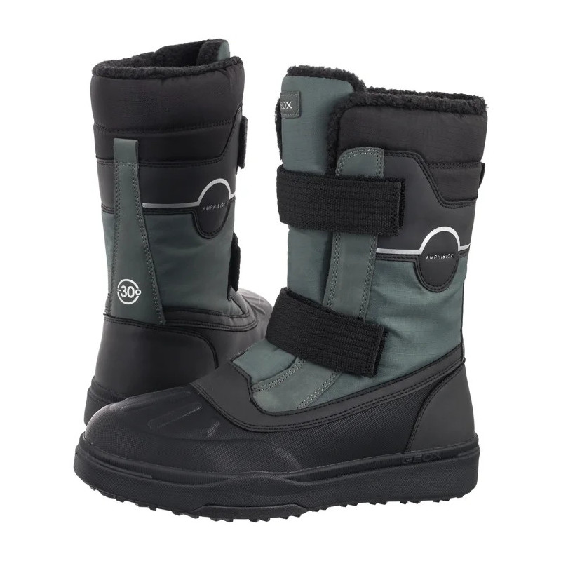 Geox J Bunshee Pg B Abx A Military/Black J46D8A 0MEFU C0498 (GE246-a) boots