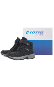 Lotto Alderton Mid K 2600400K 1116 Black/Grey (LO25-a) ankle boots