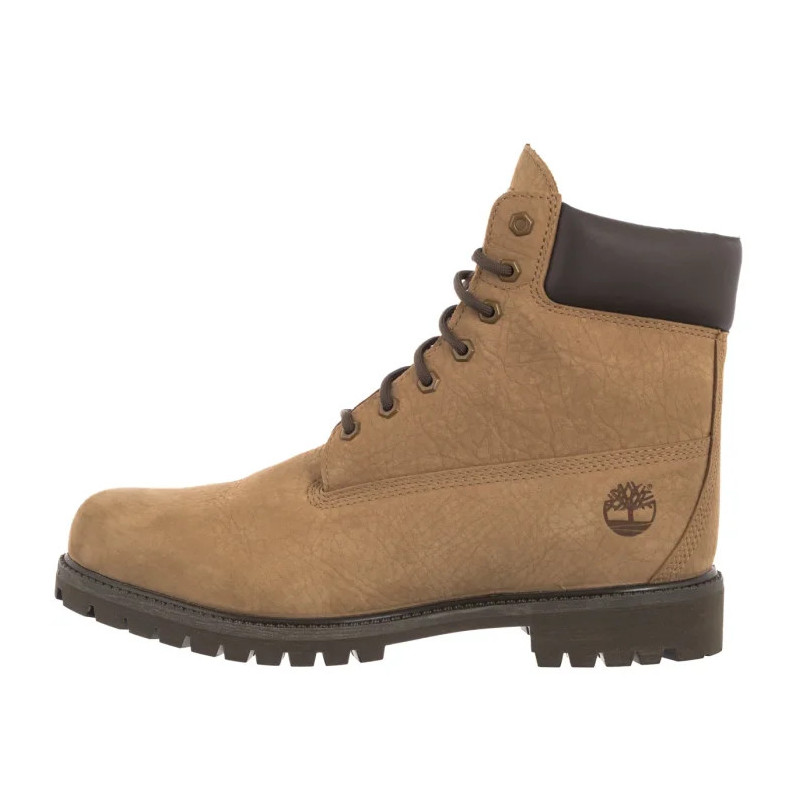 Timberland Premium 6 In Lace Waterproof MD Beige Nubuck W Dk 0A6G1R AFH (TI155-a) boots