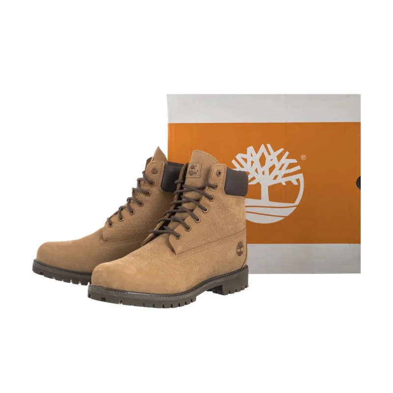 Timberland Premium 6 In Lace Waterproof MD Beige Nubuck W Dk 0A6G1R AFH (TI155-a) boots