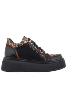 Maciejka Czarne/Leopard 07078-01/00-8 (MA1427-b) shoes