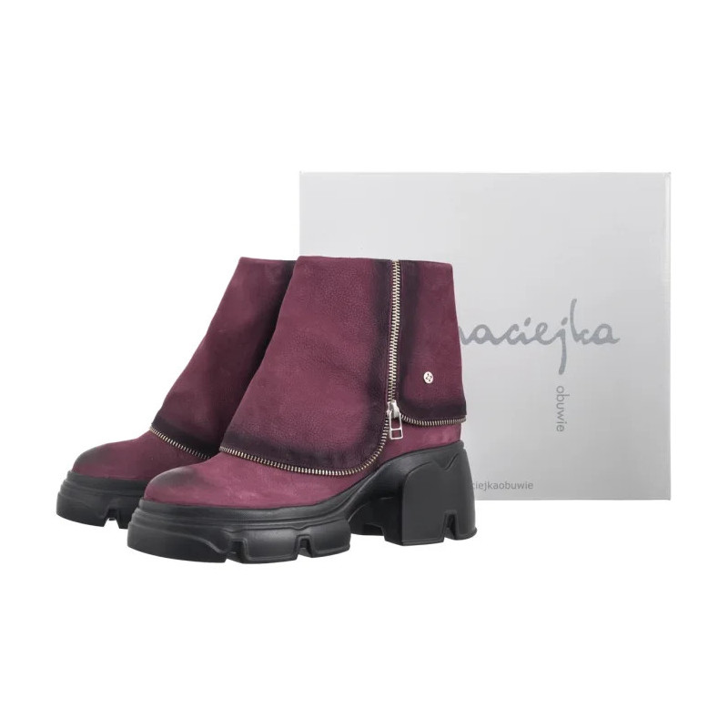 Maciejka Bordowe 07145-23/00-8 (MA1459-a) shoes