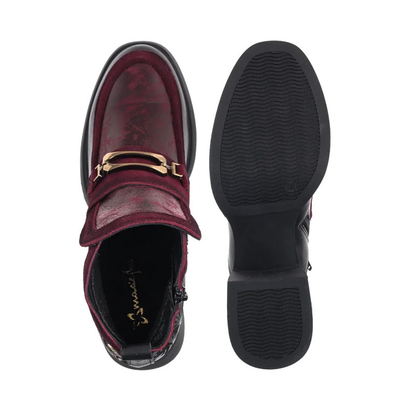 Maciejka Bordowe/Czarne 07139-23/00-8 (MA1462-a) shoes