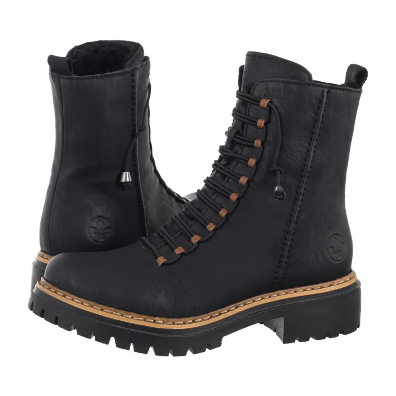 Rieker Czarne 72653-00 Black (RI334-a) boots