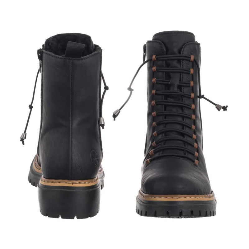 Rieker Czarne 72653-00 Black (RI334-a) boots