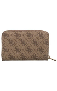 Guess Laurel II Slg Med Zip Around SWSG74 59140 Latte Logo (GU810-b) handbag