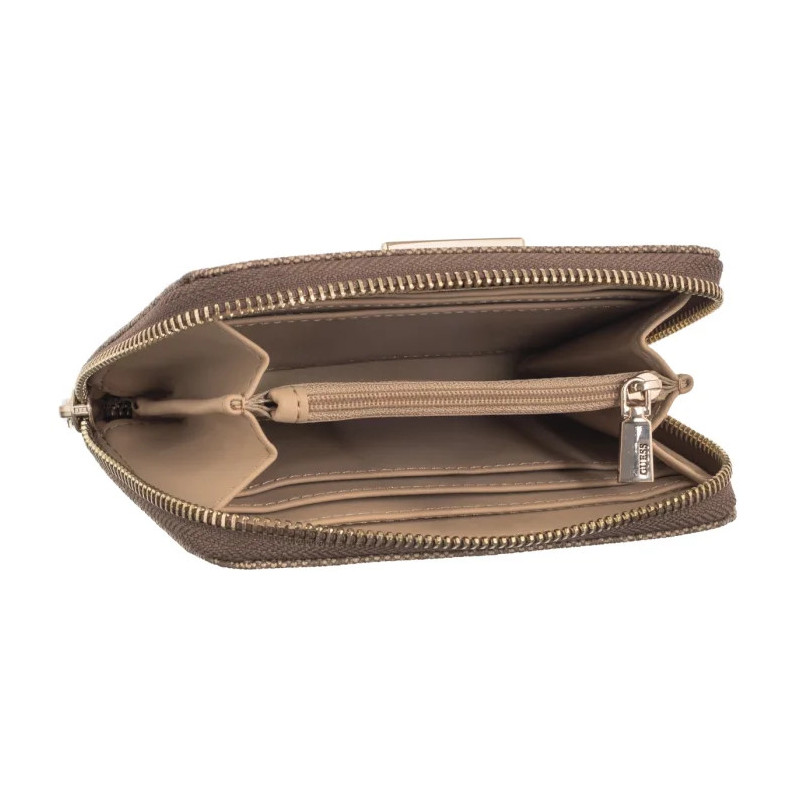 Guess Laurel II Slg Med Zip Around SWSG74 59140 Latte Logo (GU810-b) handbag