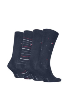 Tommy Hilfiger TH Men Sock 4P Tin Giftbox Navy 701235375 001 804 (TH1412-a) socks