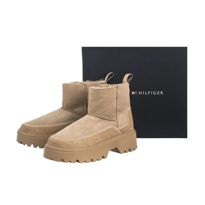 Tommy Hilfiger Real Shearling Pullon Snowboot Horsedish FW0FW08997 ACC (TH1416-a) shoes